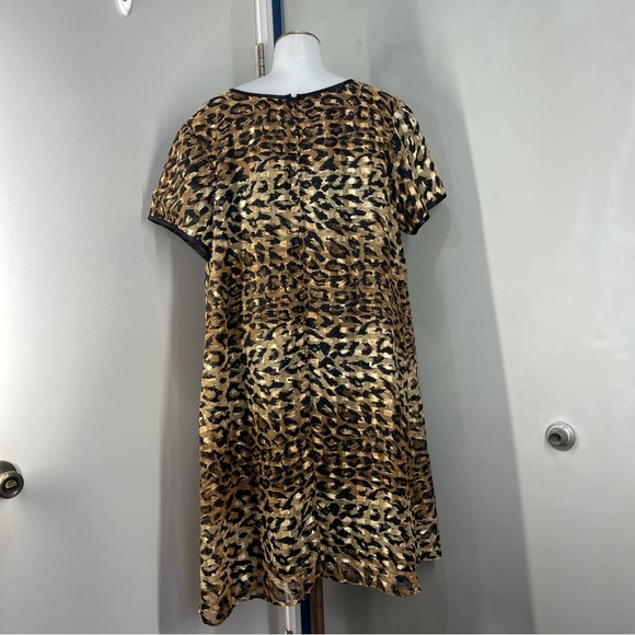 Vintage Jeffrey & Dara By Linda Hurley Evelyn Social Cheetah Animal Print Dress - Picture 2 of 11